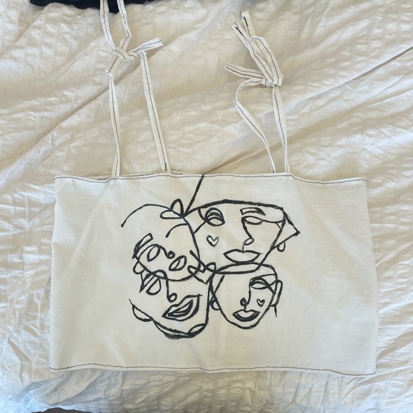 Brandy Melville Tops - hand painted tank top